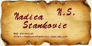 Nadica Stanković vizit kartica